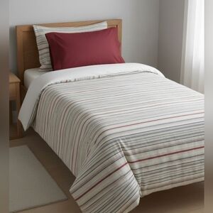 Crate & Barrel Twin Duvet Cover Seville Stripes